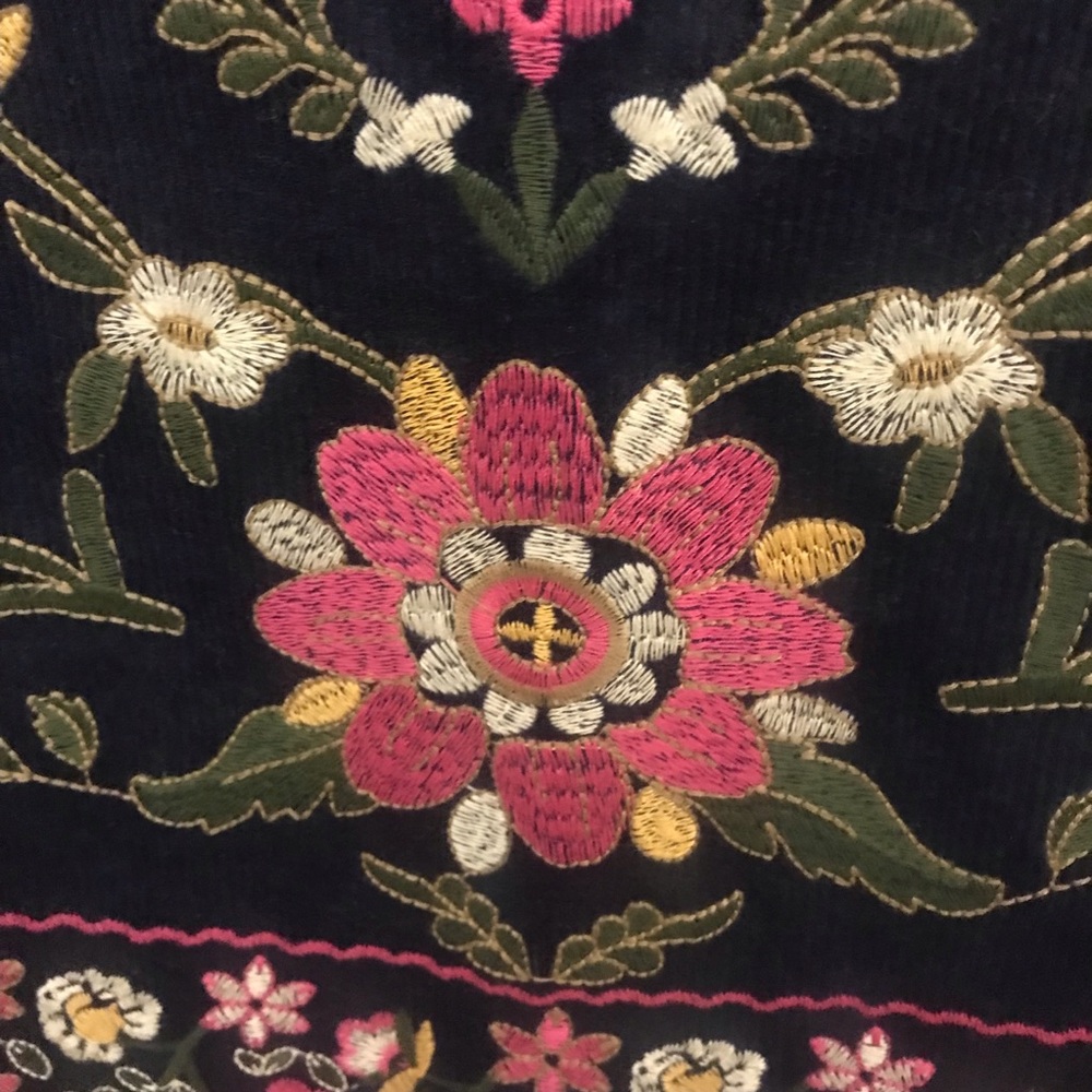 NWT Francesca’s Harper Heritage Corduroy Embroider - Picture 6 of 11